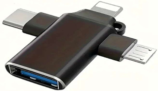 3 in 1 Otg Adapter Type C, Micro Usb and Lightning 3.0